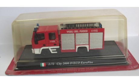 Iveco Euro Fire City 2000 1:72 DEL PRADO Пожарная машина, масштабная модель, 1/72