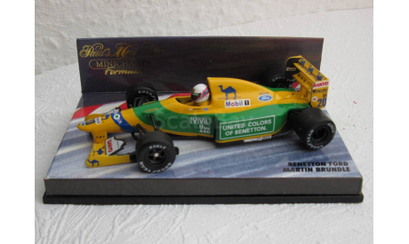 F1 Benetton Ford Martin Brundle 1:43 Minichamps, масштабная модель, scale43