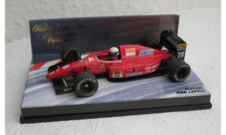 F1 Ferrari Ivan Capelli 1:43 Minichamps, масштабная модель, scale43