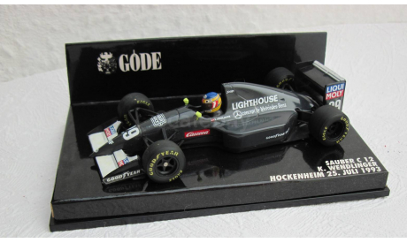 F1 SAUBER C 12 K.WENDLINGER Hockenheim 25.Juli 1993 1:43 Minichamps, масштабная модель, scale43