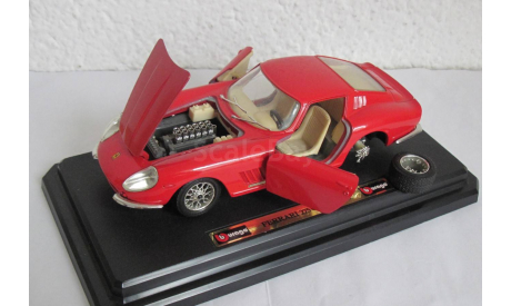 Ferrari 275 GTB 4 1966 1:24 Burago, масштабная модель, scale24