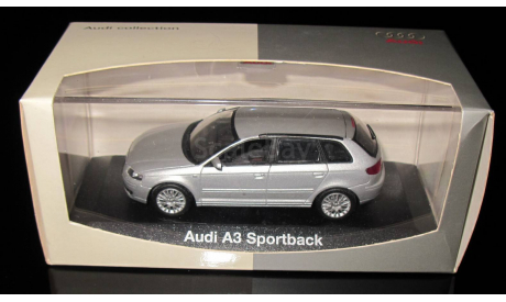 Audi A3 8P Sportback 5 дверный  1:43 Minichamps, масштабная модель, 1/43