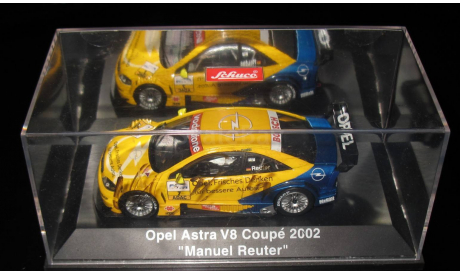 Schuco 1:43 Opel Astra DTM V8 COUPE TOURING 2002 Manuel Reuter c автографом, масштабная модель, 1/43