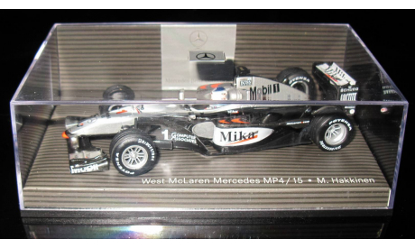 Гран-при Формула 1 Minichamps 1/43 Гран-при Мерседес 2000 McLaren Mercedes Benz MP 4/15 F1 m.hakkinen # 1, Мика, масштабная модель, 1:43, Mercedes-Benz