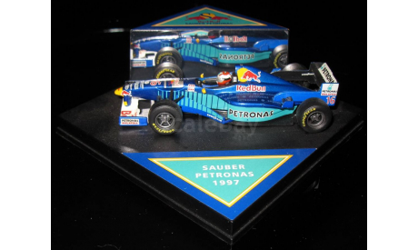 1/43 Гран-при Формула 1 F1 RBA Quartzo Red Bull Sauber Petronas C16 Джонни Херберт 1997 #16, масштабная модель, 1:43