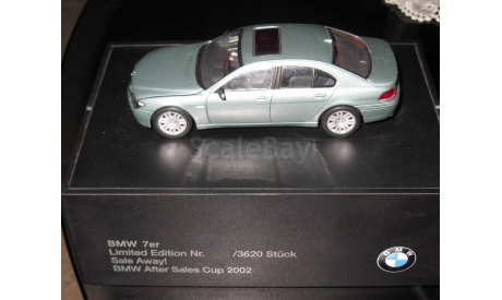 BMW 7 Series 2002 1:43 Minichamps ограниченный ТИРАЖ, масштабная модель, scale43