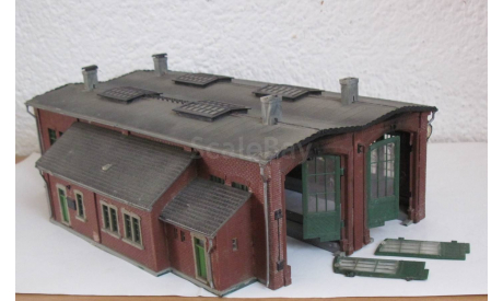 Здания и сооружения для макета 1:87 16,5 HO депо на 2 локомотива, элементы для диорам
