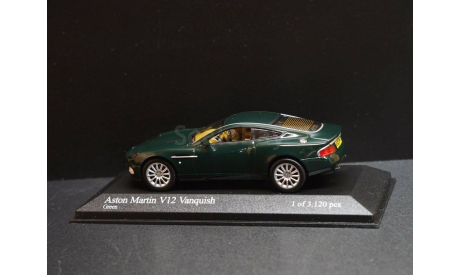 Aston Martin V12 Vanquish 2002 1:43 MINICHAMPS, масштабная модель, scale43