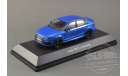 Audi RS 3 Limousine blue metallic, масштабная модель, iScale, scale43