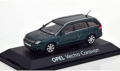 Opel Vectra Caravan dark green metallic, масштабная модель, Schuco, scale43