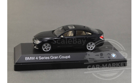 !!! АУКЦИОН !!! BMW 4 Series (F36) Gran Coupe black, масштабная модель, Kyosho, 1:43, 1/43