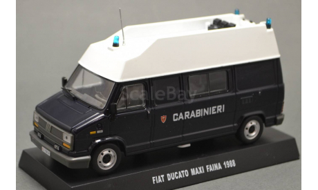 !!! С РУБЛЯ !!! 1:43 — Fiat Ducato Maxi Faina Carabinier, масштабная модель, Altaya, 1/43