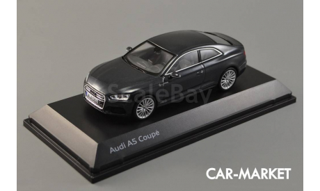 1:43 — Audi A5 Coupe 2016 Manhattan Grey, масштабная модель, Spark, scale43