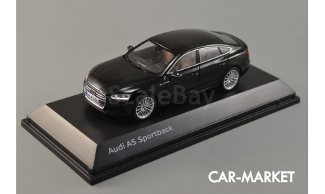 1:43 — Audi A5 Sportback 2017 Myth Black, масштабная модель, Spark, scale43