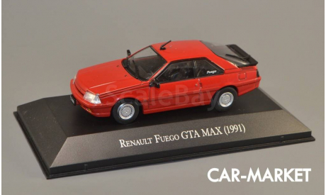 1:43 — Renault Fuego GTA Max 1991, масштабная модель, Altaya, scale43