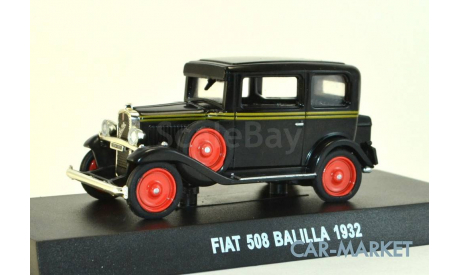 1:43 — Fiat 508 Balilla 1932, масштабная модель, Altaya, scale43