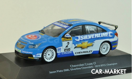 1:43 — Chevrolet Cruze LT #2 BTCC champion 2010 Jason Plato, масштабная модель, Atlas, scale43