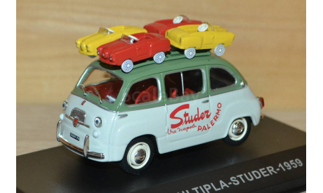 1:43 — Fiat 600 Multipla van Studer, масштабная модель, Altaya, 1/43