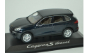 1:43 — Porsche Cayenne E2 II S (958) dark blue, масштабная модель, Minichamps, scale43