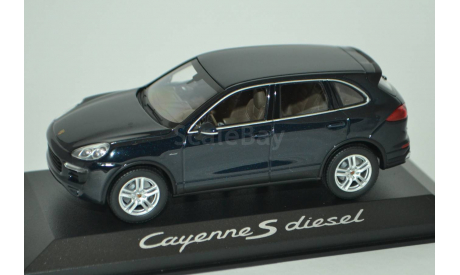 1:43 — Porsche Cayenne E2 II S (958) dark blue, масштабная модель, Minichamps, scale43