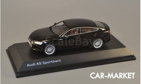 1:43 — Audi A5 Sportback Myth Black, масштабная модель, Spark, scale43