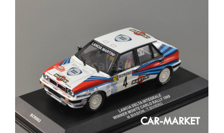 1:43 — Lancia Delta Integrale (Winner Monte-Carlo Rally / M. Biasion - T. Siviero) 1989, масштабная модель, IXO Rally (серии RAC, RAM), scale43