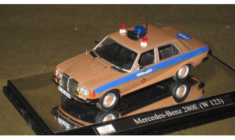 MERCEDES-BENZ W123 280E Милиция СССР ’ГАИ’РЕЗЕРВ, масштабная модель, Полицейские машины мира, Deagostini, scale43