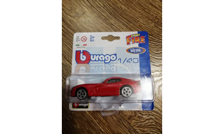 DODGE  SRT  VIPER  GTS  2013, масштабная модель, BBurago, scale43