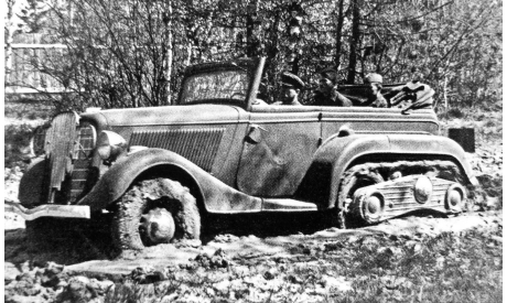 Газ - ВМ (НАТИ - ВМ) фаэтон. 1938 год., сборная модель автомобиля, scale43