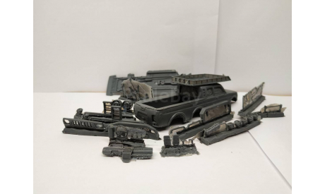 Ваз 2329 Нива пикап. Трёхосная., сборная модель автомобиля, scale43