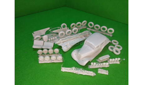 Газ М25 Опытный образец, сборная модель автомобиля, ЧудотвороFF, scale43