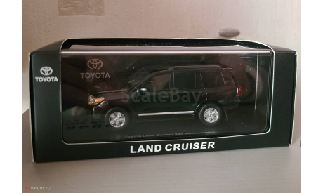 Toyota Land Cruiser 200 Restaling 2012 Black, масштабная модель, Hi-Story, scale43