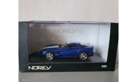 Dodge Viper SRT 10 Coupe 2006, масштабная модель, Norev, 1:43, 1/43