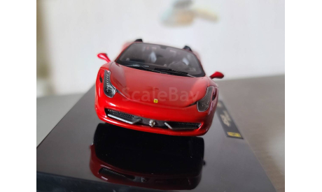 Ferrari 458 Spyder, масштабная модель, Hot Wheels Elite, 1:43, 1/43