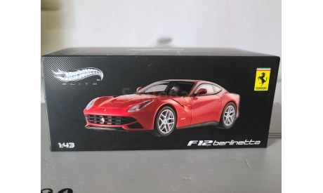 Ferrari F12 Berlinetta, масштабная модель, Hot Wheels Elite, 1:43, 1/43