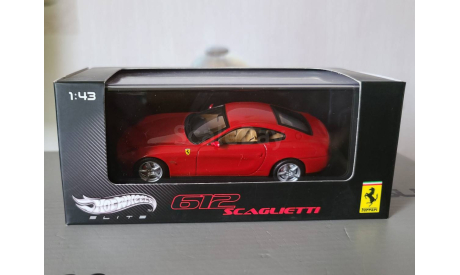 Ferrari 612 Scaglietti, масштабная модель, Hot Wheels Elite, 1:43, 1/43