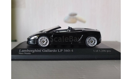 Lamborghini Gallardo 560-4 Spyder Black, масштабная модель, Minichamps, 1:43, 1/43