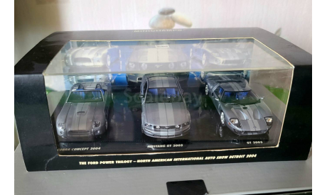 Ford Mustang, GT, Shelby Cobra THE FORD POWER TRILOGY, масштабная модель, Minichamps, 1:43, 1/43