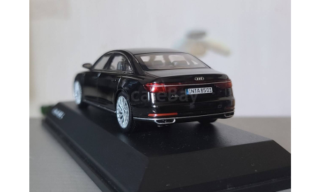 Audi A8 L 2018 Black, масштабная модель, I-Scale, 1:43, 1/43