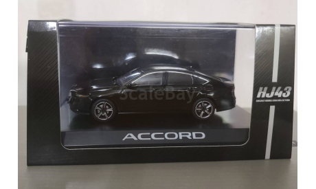 Honda Accord Restaling 2023 Black, масштабная модель, Hobby J, 1:43, 1/43