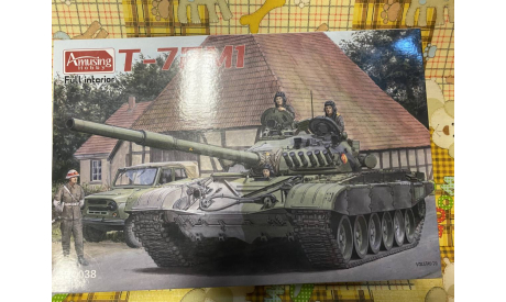 Amusing Hobby T-72M1, сборные модели бронетехники, танков, бтт, scale35