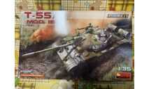 MiniArt T-55 mod.1980, сборные модели бронетехники, танков, бтт, scale35