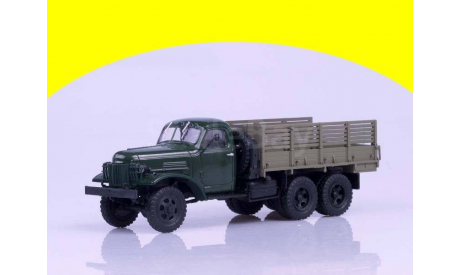 ЗИС 151 бортовой, зелёный, масштабная модель, 1:43, 1/43, Автоистория (АИСТ), ЗИЛ