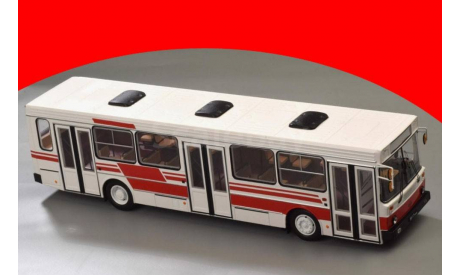 ЛИАЗ-5256 (бело-красный) ClassicBus 04012A Акция, масштабная модель, 1:43, 1/43