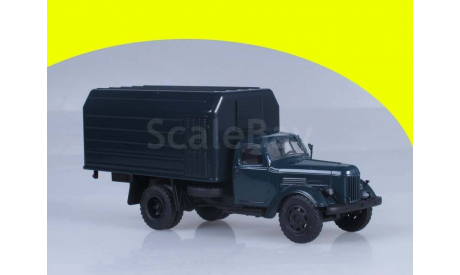 ЛуМЗ-890Б (на шасси ЗИЛ-164) тёмнозелёный, масштабная модель, 1:43, 1/43, Автоистория (АИСТ)