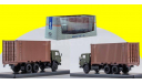 KAMAZ-53212 с 20-футовым контейнером, масштабная модель, 1:43, 1/43, Start Scale Models (SSM), КАМАЗ