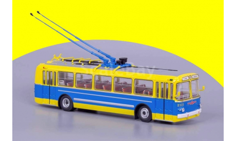 ЗИУ 5 Музейный (жёлтый/синий), масштабная модель, 1:43, 1/43, Classicbus, Ikarus