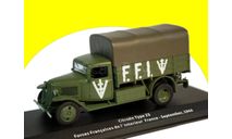 Citroen Type 23 Forces Francaises de l’Intereur ,  France, September 1944, масштабная модель, 1:43, 1/43, Altaya, Citroën