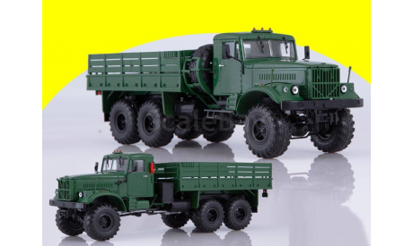 КРАЗ-255Б1 бортовой,зелёный, АИСТ 102255, масштабная модель, 1:43, 1/43, Автоистория (АИСТ)