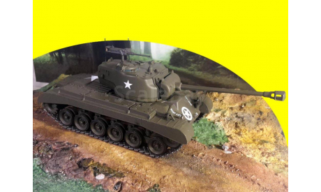M26 Pershing (T26E3) 2nd Armored Division Germany - April 1945 1/43 1:43 танк, масштабные модели бронетехники, scale43, IXO, Detroit Arsenal Tank Plant